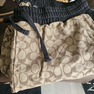 Stylish Men's Tan and Brown Patterned Bottoms